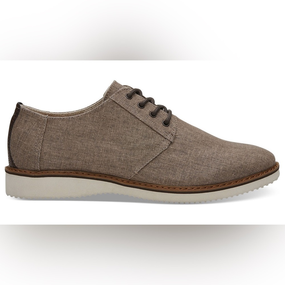 Toms Preston Toffee Coated Line brown rounded toe Shoe Size Men 8.5 SKU10011587